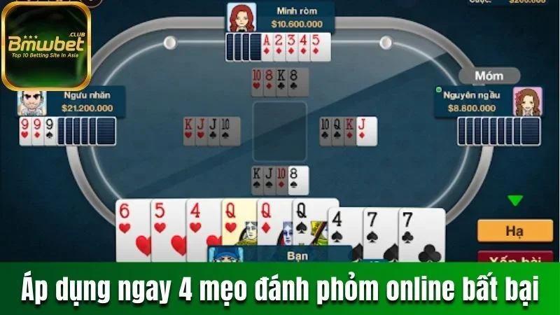 Mẹo Đánh Phỏm Online - Top 4 Bí Quyết Chơi Phỏm Đỉnh Cao 2 Áp dụng ngay 4 mẹo đánh phỏm online bất bại