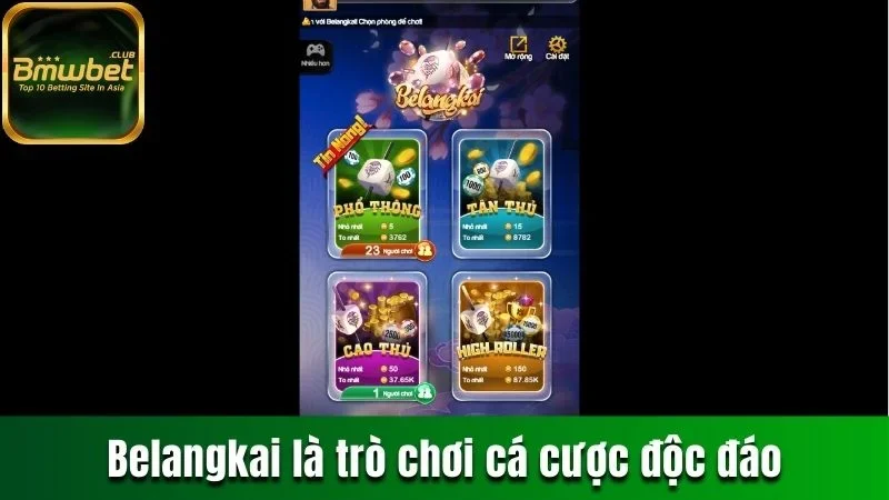 Belangkai là trò chơi cá cược độc đáo