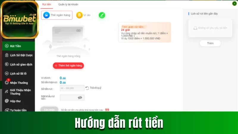 Bmwbet | Link Truy Cập 2025 | Chơi Ngay Nhận Quà Liền Tay 26 Hướng dẫn rút tiền